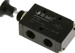 3/2-Wege Axial-Handhebelventil, Raste, G 1/4"