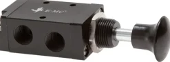 3/2-Wege Axial-Handhebelventil, Raste, G 1/8"