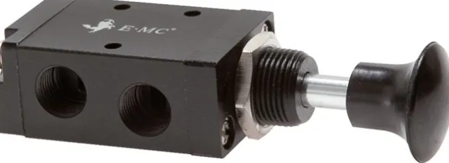 3/2-Wege Axial-Handhebelventil, Raste, G 1/8"