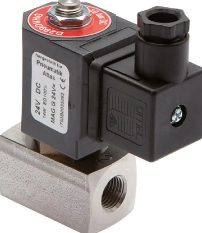 2/2-Wege ES-Magnetventil G 1/4", 0 - 15 bar, stromlos geöffnet (NO) 230V