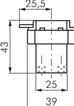 3/2-Wege Grundkörper für Tasterventil M5