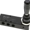5/3-Wege Handhebelventil, G 1/8", Mittelstellung belüftet, Raste