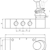 3/2-Wege Handhebelventil, Raste, G 1/4", Handhebel: Edelstahl, ATEX-Zulassung
