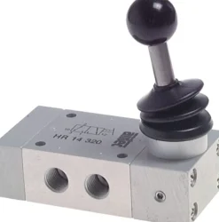 3/2-Wege Handhebelventil, Raste, G 1/4", Handhebel: Edelstahl, ATEX-Zulassung