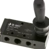 5/2-Wege Handhebelventil, Raste, G 1/4" (Abluft G 1/8")