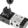 3/2-Wege Handhebelventil, Raste, G 1/8", -0,95 bis 10 bar