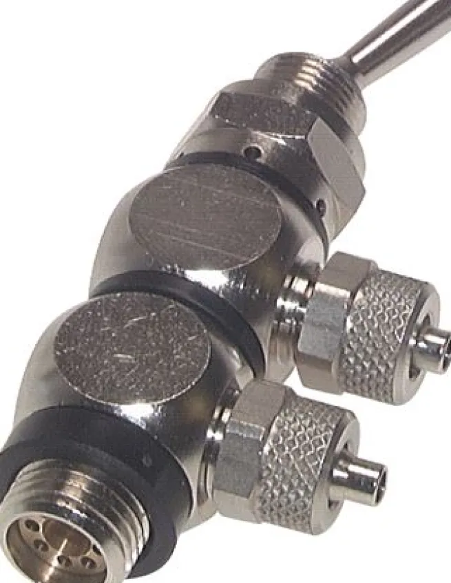 4/2-Wege Kipphebelventil 6 x 4 mm (außen x innen) / G 1/4" (AG)
