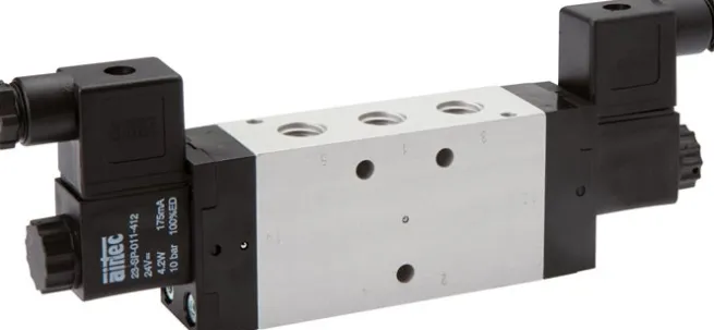 5/2-Wege Magnetimpulsventil, G 1/4", 230 V AC, 2,5 - 10 bar