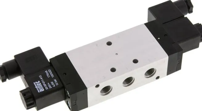 5/2-Wege Magnetimpulsventil, G 1/4", 230 V AC, 2,5 - 10 bar