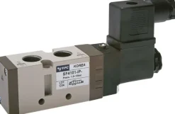5/2-Wege Magnetventil, G 1/4" (Abluft G 1/8"), Federrückstellung, 12 V=