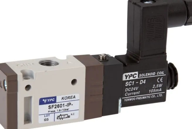 3/2-Wege Magnetventil, G 1/8", Federrückstellung (NO), 24 V=