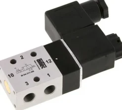 3/2-Wege Magnetventil, G 1/8", Federrückstellung (NC), 12 V=, NW 4