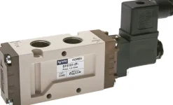 5/2-Wege Magnetventil, G 3/8", Federrückstellung, 230 V AC