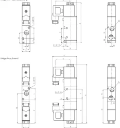 3/2-Wege Magnetventil, G 1/2", Federrückstellung (NO), 12 V=, mechanische Feder