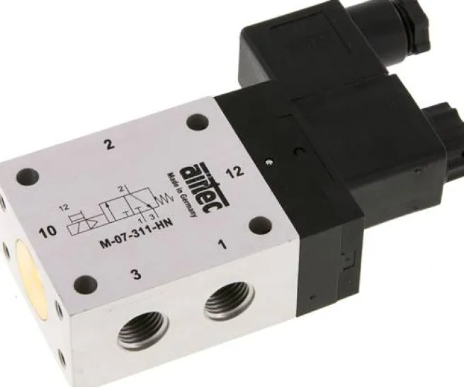 3/2-Wege Magnetventil, G 1/4", Federrückstellung (NO), 24 V AC