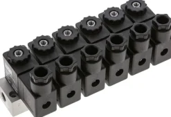 3/2-Wege Magnetventil, G 1/8", geschlossen (NC), 6-fach 24V=