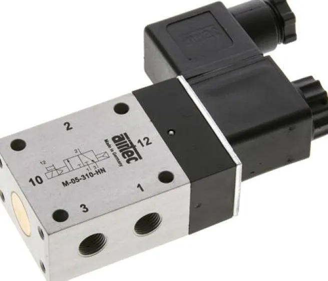 3/2-Wege Magnetventil, G 1/8", Luftfederrückstellung (NC), 24 V AC, NW6