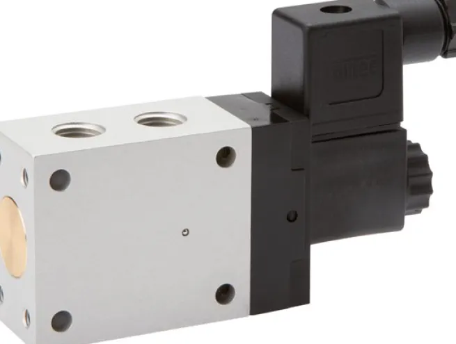 3/2-Wege Magnetventil, G 1/4", Luftfederrückstellung (NC), 24 V=