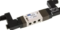 5/3-Wege Magnetventil, G 1/8", Mittelstellung entlüftet, 12 V=