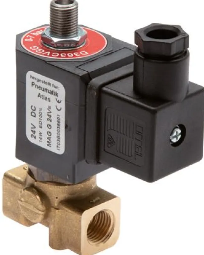 3/2-Wege Magnetventil G 1/8" stromlos geschlossen (NC) 24V=