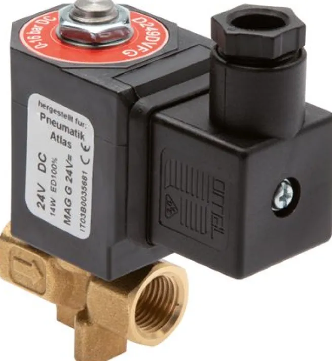 2/2-Wege Magnetventil G 1/8" stromlos geschlossen (NC),FKM 12V=
