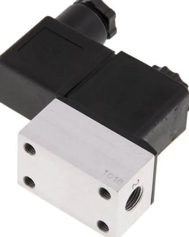 3/2-Wege Magnetventil, G 1/8", 230 V AC, Federrückstellung (NC) 230V