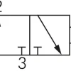 3/2-Wege Magnetventil, G 1/8", 24 V=, Federrückstellung (NO)