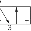 3/2-Wege Magnetventil, G 1/8", 24 V=, Federrückstellung (NC) 24V=