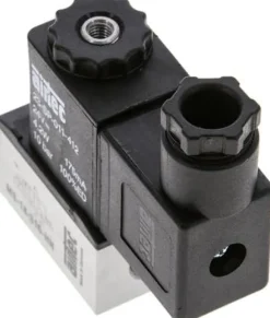 3/2-Wege Magnetventil, G 1/8", 24 V=, Federrückstellung (NC) 24V=, mit Hand-Notbetätigung