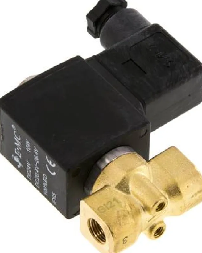 2/2-Wege Messing-Magnetventil G 1/8" 12 V= Eco (NO)