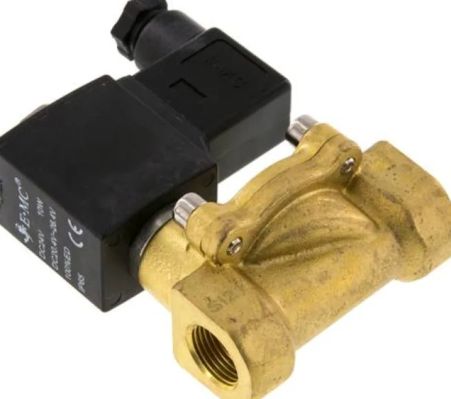 2/2-Wege Messing-Magnetventil G 3/8" 12 V= Eco (NC)