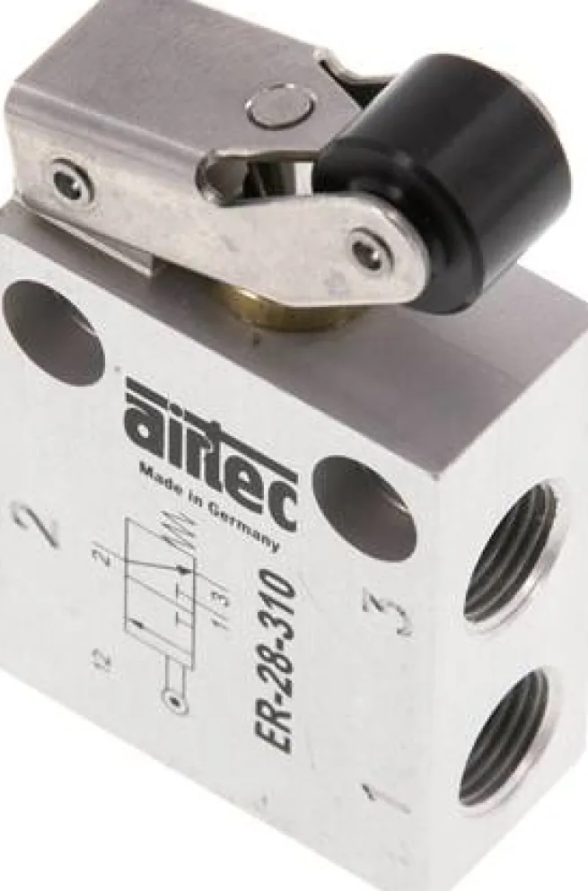 3/2-Wege (NC) Endschalter mit Rolle, G 1/8"