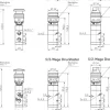 5/2-Wege Not-Aus-Taster-Ventil, rot, G 1/4" (Abluft G 1/8")