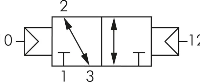 3/2-Wege Pneumatikimpulsventil, G 1/8"