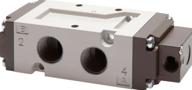 5/2-Wege Pneumatikventil, G 3/8" (Pilot G 1/8"), Federrückstellung