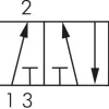 5/2-Wege Pneumatikventil mit Feder, G 1/8"