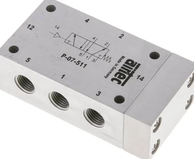5/2-Wege Pneumatikventil mit Feder, G 1/4"
