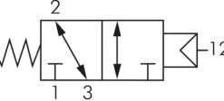 3/2-Wege Pneumatikventil mit Feder, G 1/8"