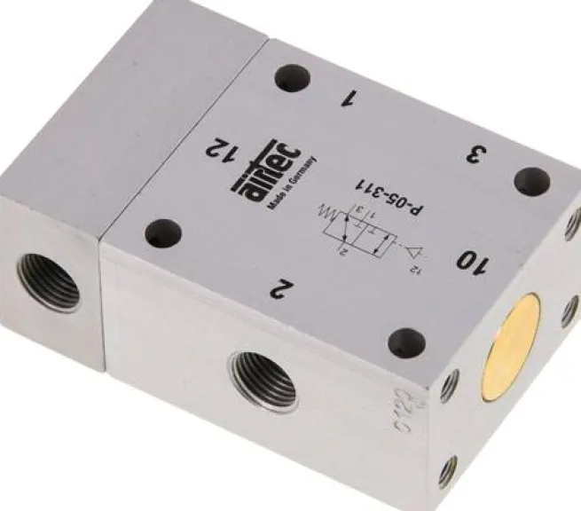 3/2-Wege Pneumatikventil mit Feder, G 1/8"
