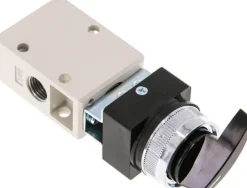 3/2-Wege Ventil G 1/4", Drehschalter schwarz