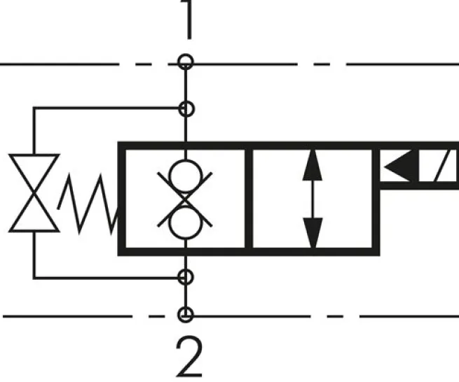 2/2-Wege Ventil, stromlos geschlossen (NC), beidseitig 230V, 3/8", bis 350 bar (Stahl verzinkt)