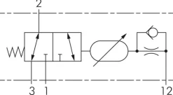 3/2-Wege Zeitventil, 0,25 - 5,0 Sekunden, M 5
