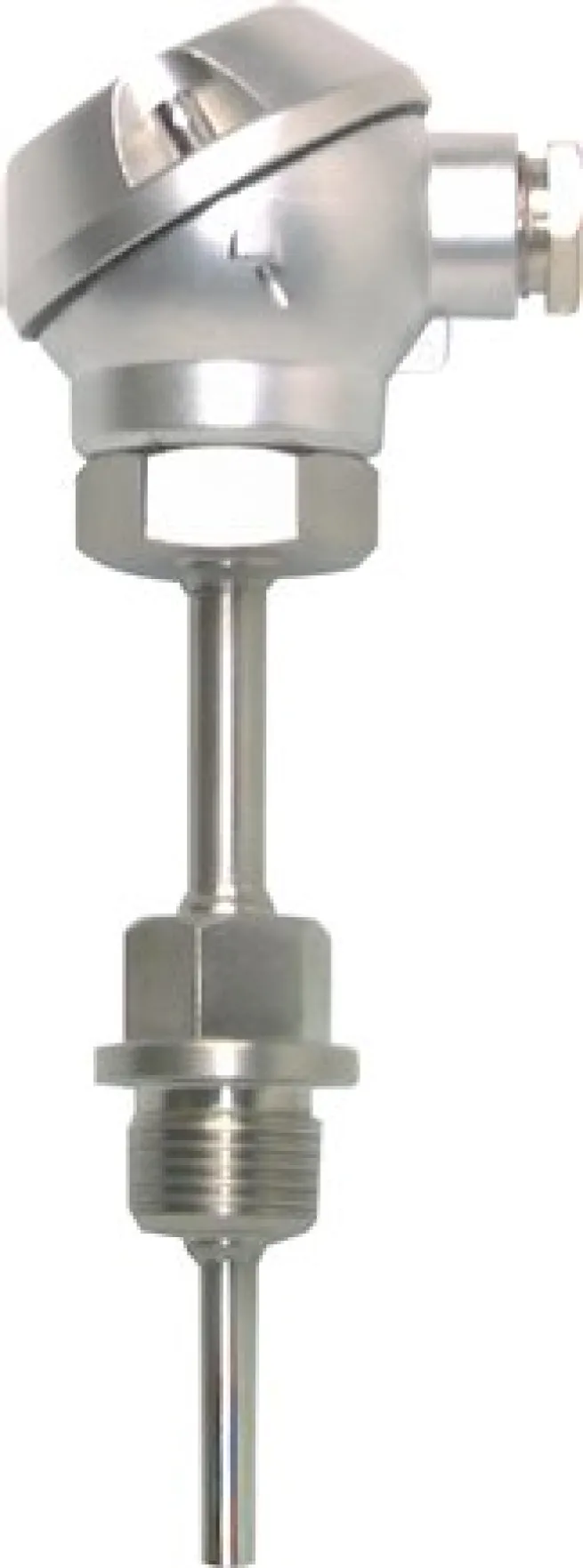 Widerstandsthermometer Pt100 (2-Leiter), G1/2"-6x250mm, mit kurzem Halsrohr