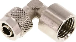 Winkel-Aufschraubverschraubung G 1/4"-8x6mm, Messing vernickelt