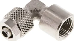 Winkel-Aufschraubverschraubung G 1/8"-6x4mm, Messing vernickelt