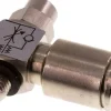 Winkel-Drosselrückschlagventil M 5-6mm,zuluftregelnd, Messing, Eco