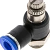 Winkel-Drosselrückschlagventil G 1/8"-6mm,abluftregelnd (Standard)