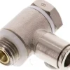 Winkel-Drosselrückschlagventil G 1/4"-8mm,abluftregelnd (Standard), Messing, Eco