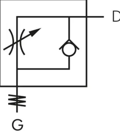 Winkel-Drosselrückschlagventil G 1/4