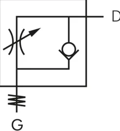 Winkel-Drosselrückschlagventil G 1/4